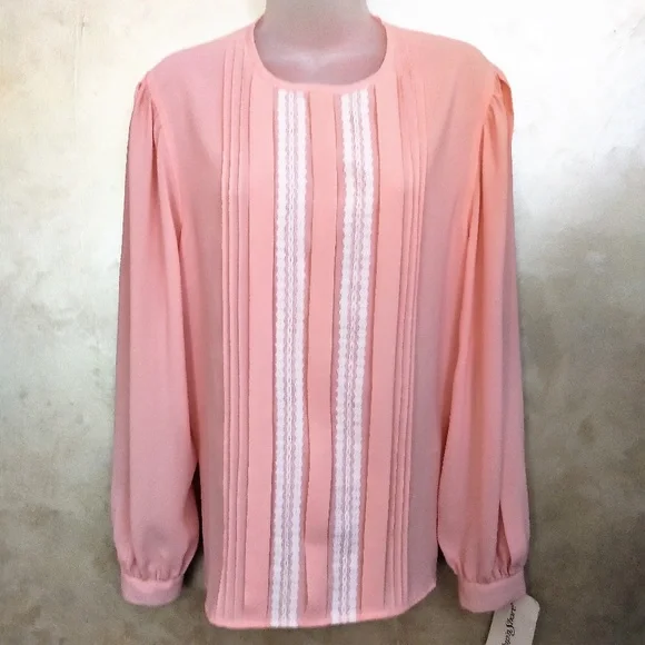 Beautiful Vintage Blouse Ship'n Shore NWT 12 - Picture 1 of 5